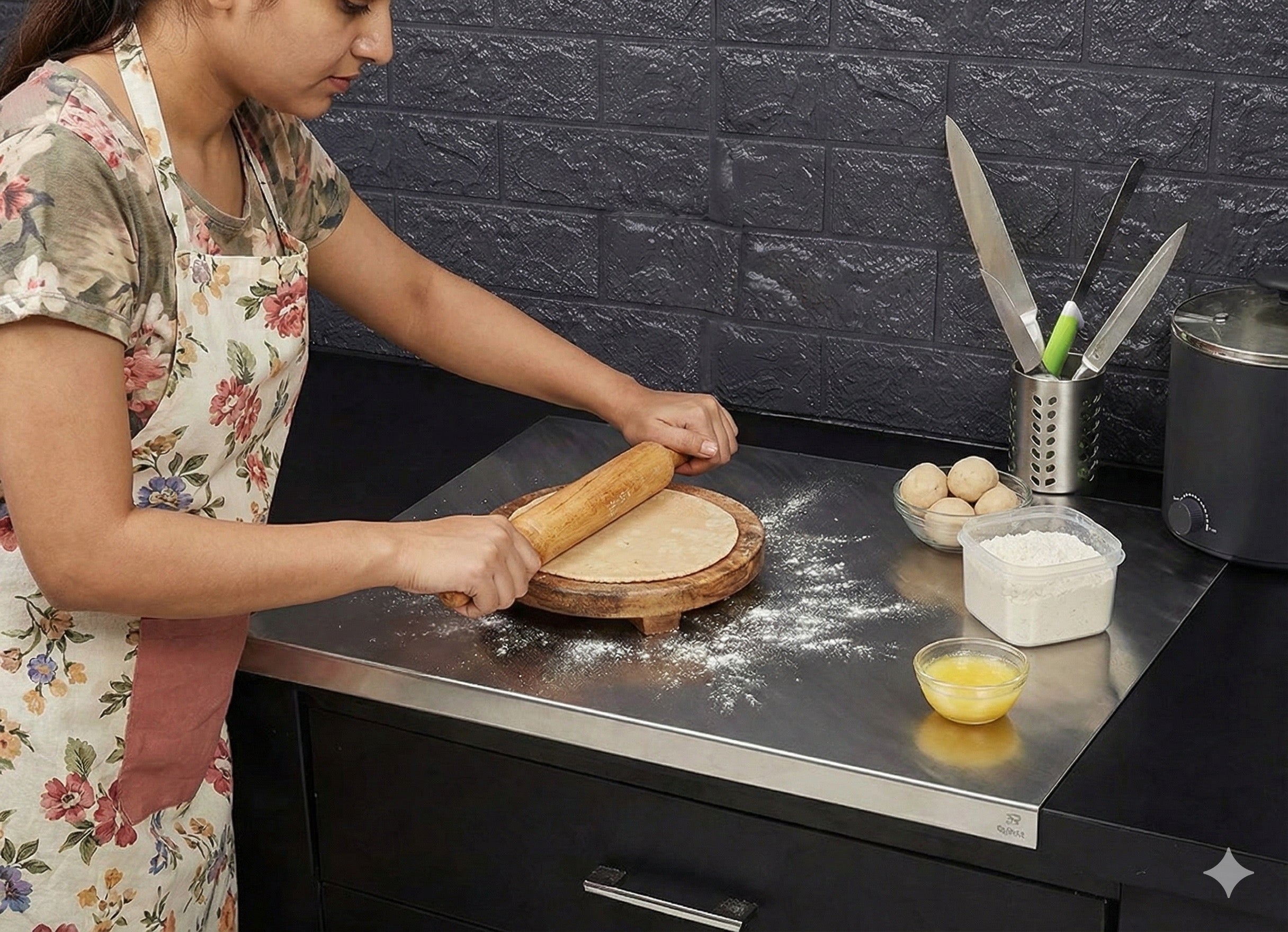 Stainless Steel Chopping Board (35x31cm)